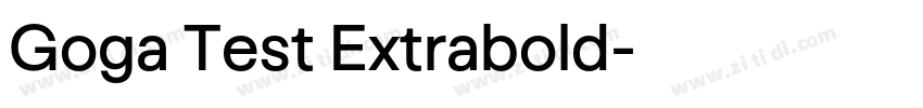 Goga Test Extrabold字体转换